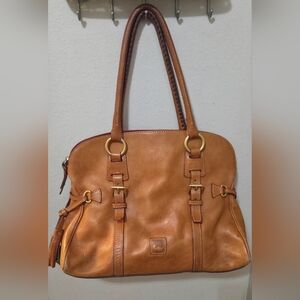 Dooney & Bourke Florentine Domed Buckle Leather Satchel